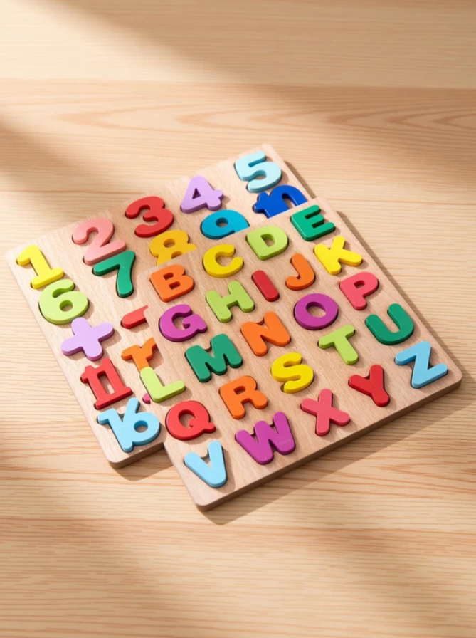 Wooden alphabet To sharpen the child's mind