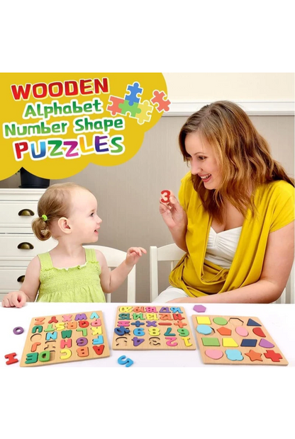 Wooden alphabet To sharpen the child's mind